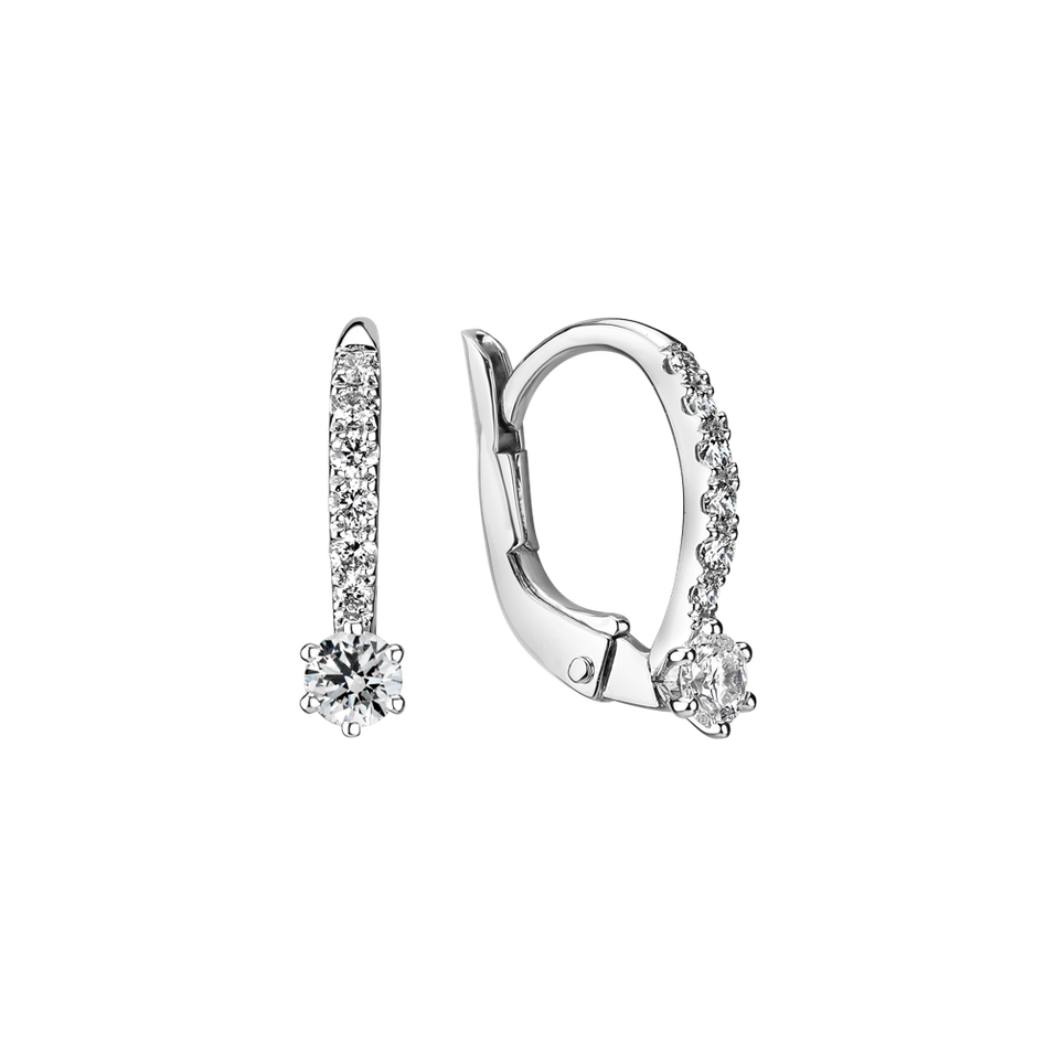 Náušnice s diamanty Sparkless