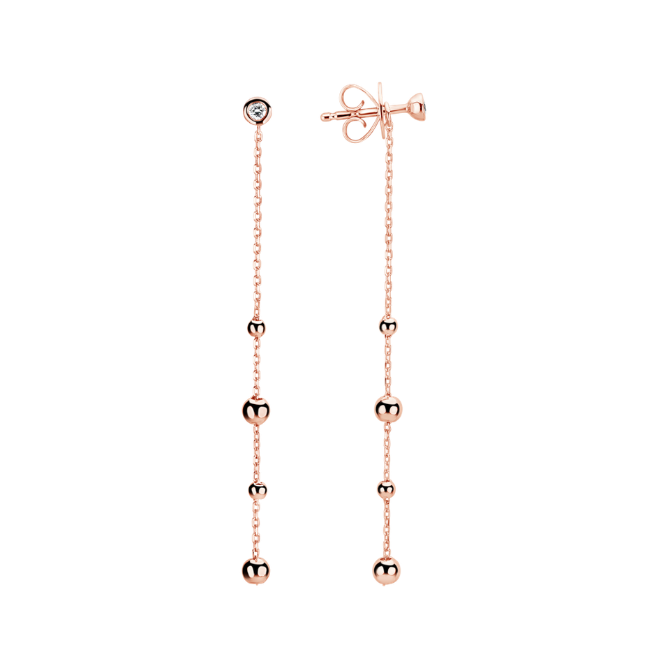 Náušnice s diamantem Drops Waterfall