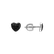Náušnice s černými diamanty Amazing Heart3
