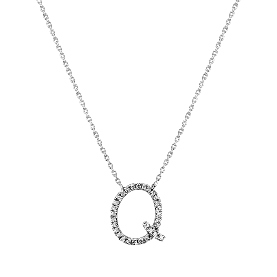 Náhrdelník s diamanty Curly Glitter Q