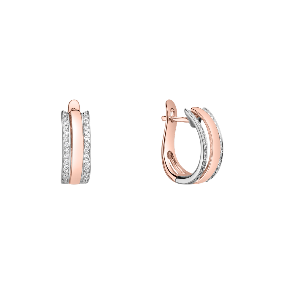 Náušnice s diamanty Eternity Sparkle