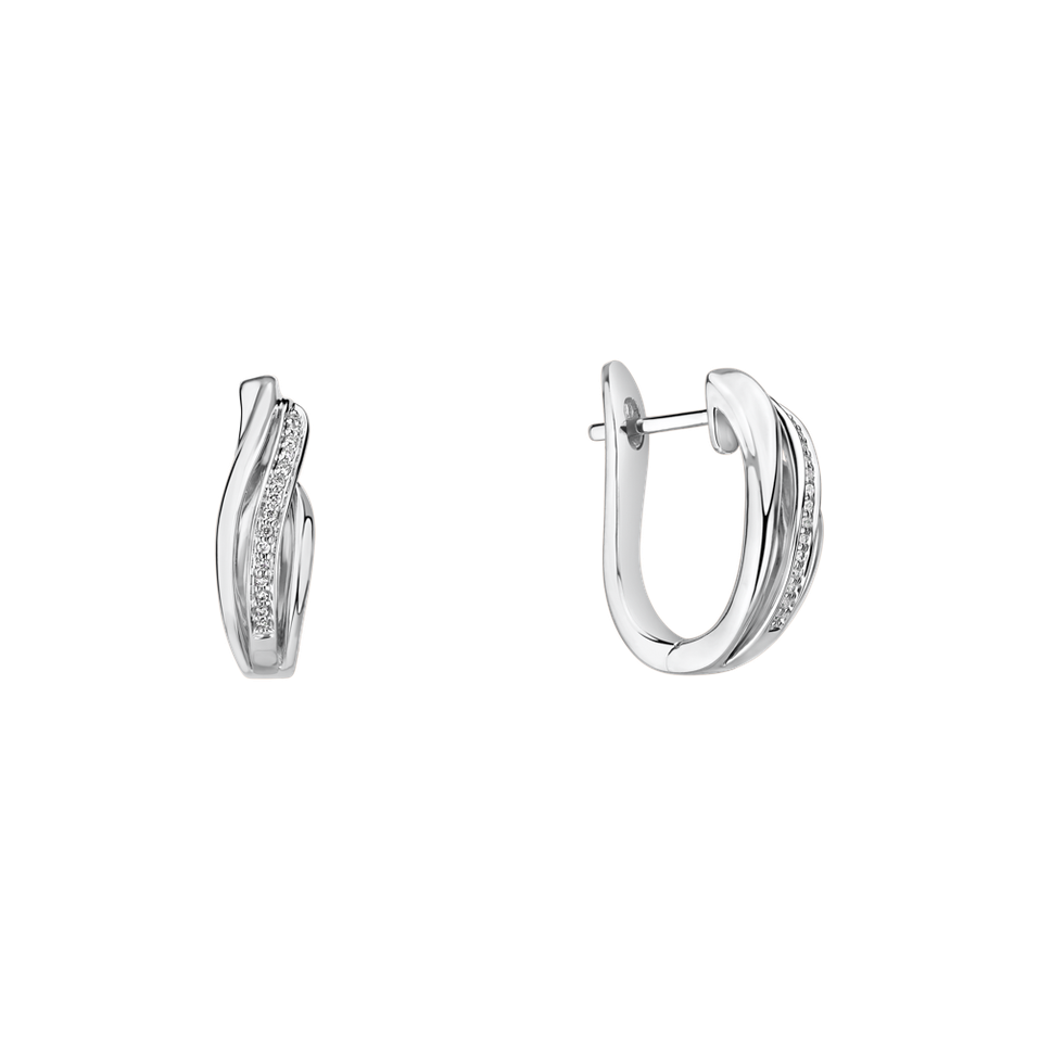 Náušnice s diamanty Precious Ray