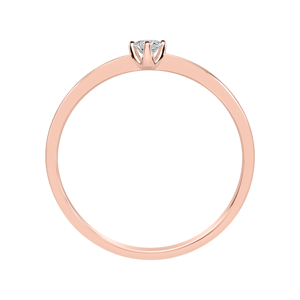 Prsten s diamantem Made with Love