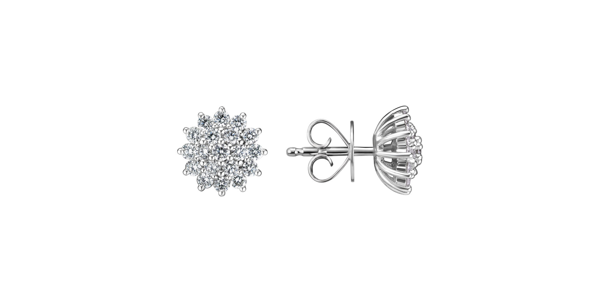 Náušnice s diamanty Midnight Sky