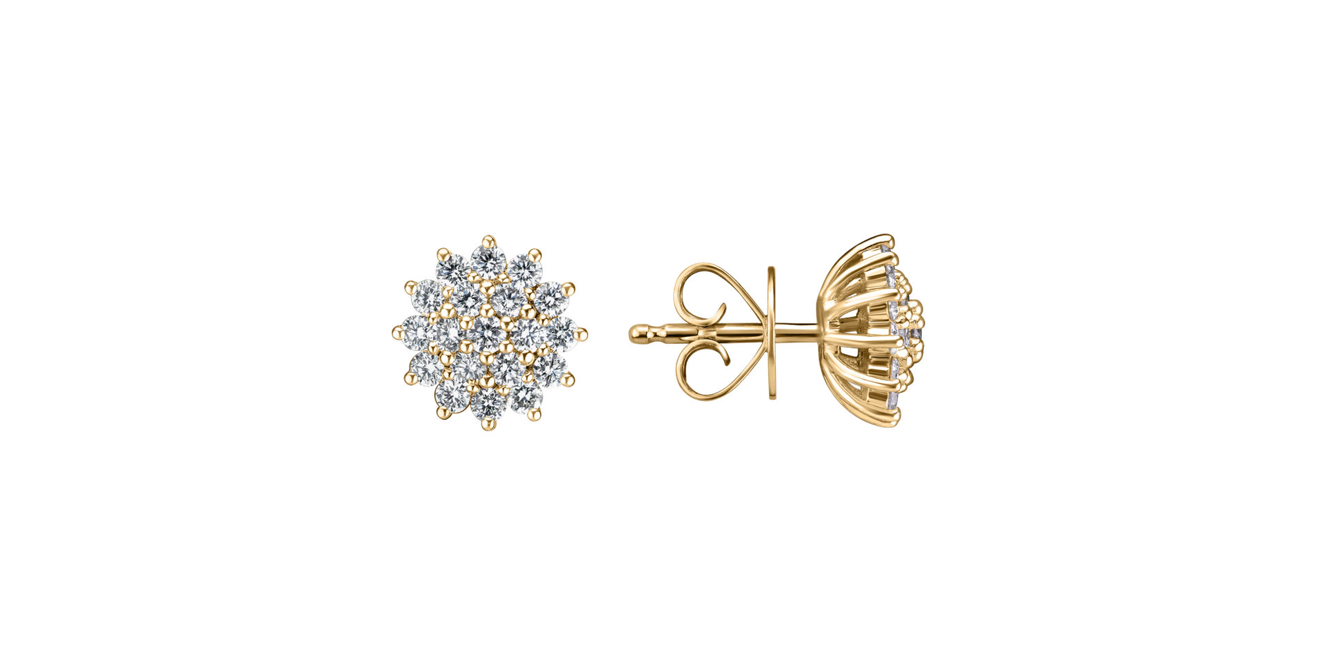 Náušnice s diamanty Midnight Sky