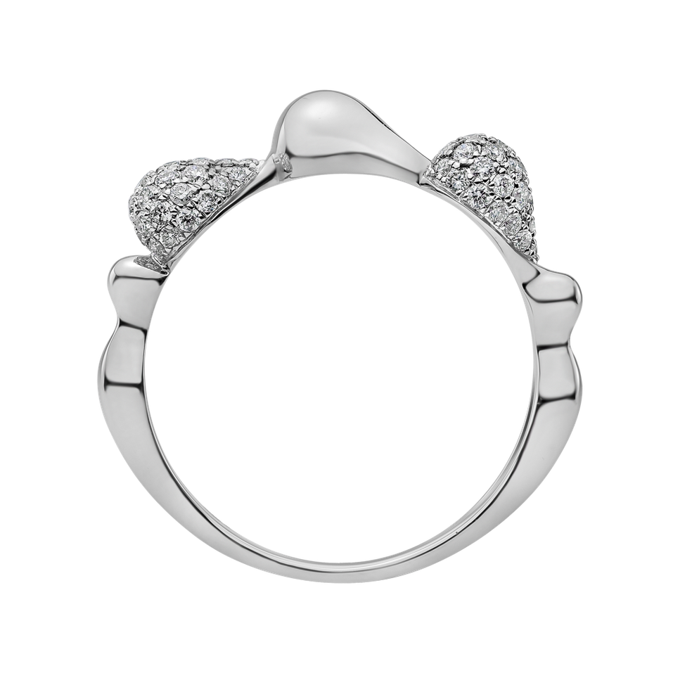 Prsten s diamanty Frozen Tear