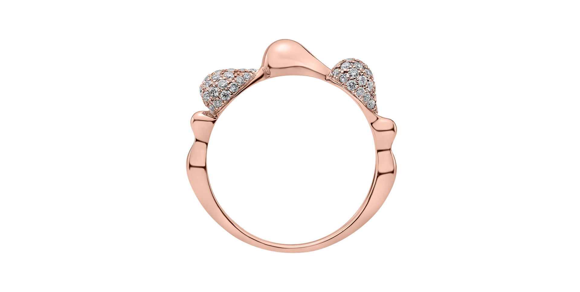 Prsten s diamanty Frozen Tear