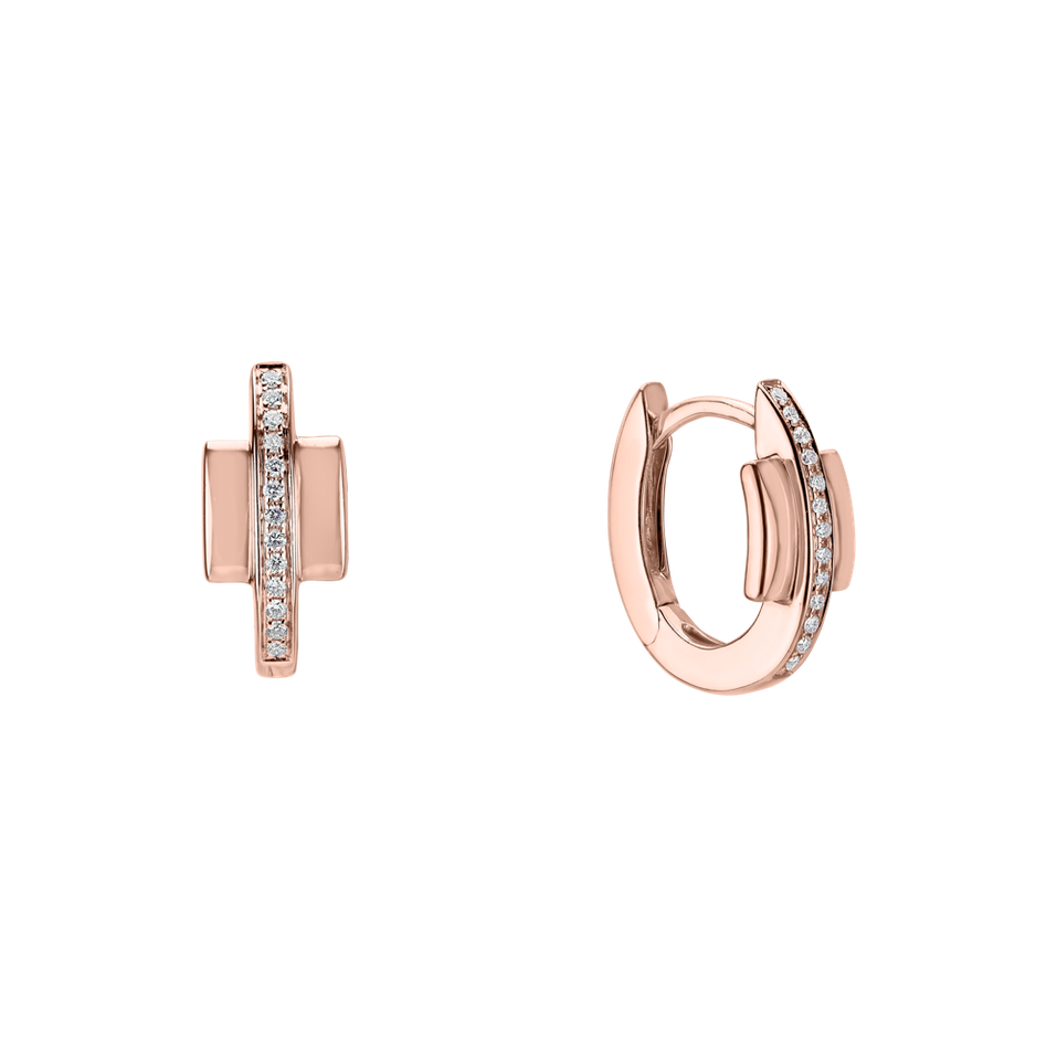 Náušnice s diamanty Midnight Streamer