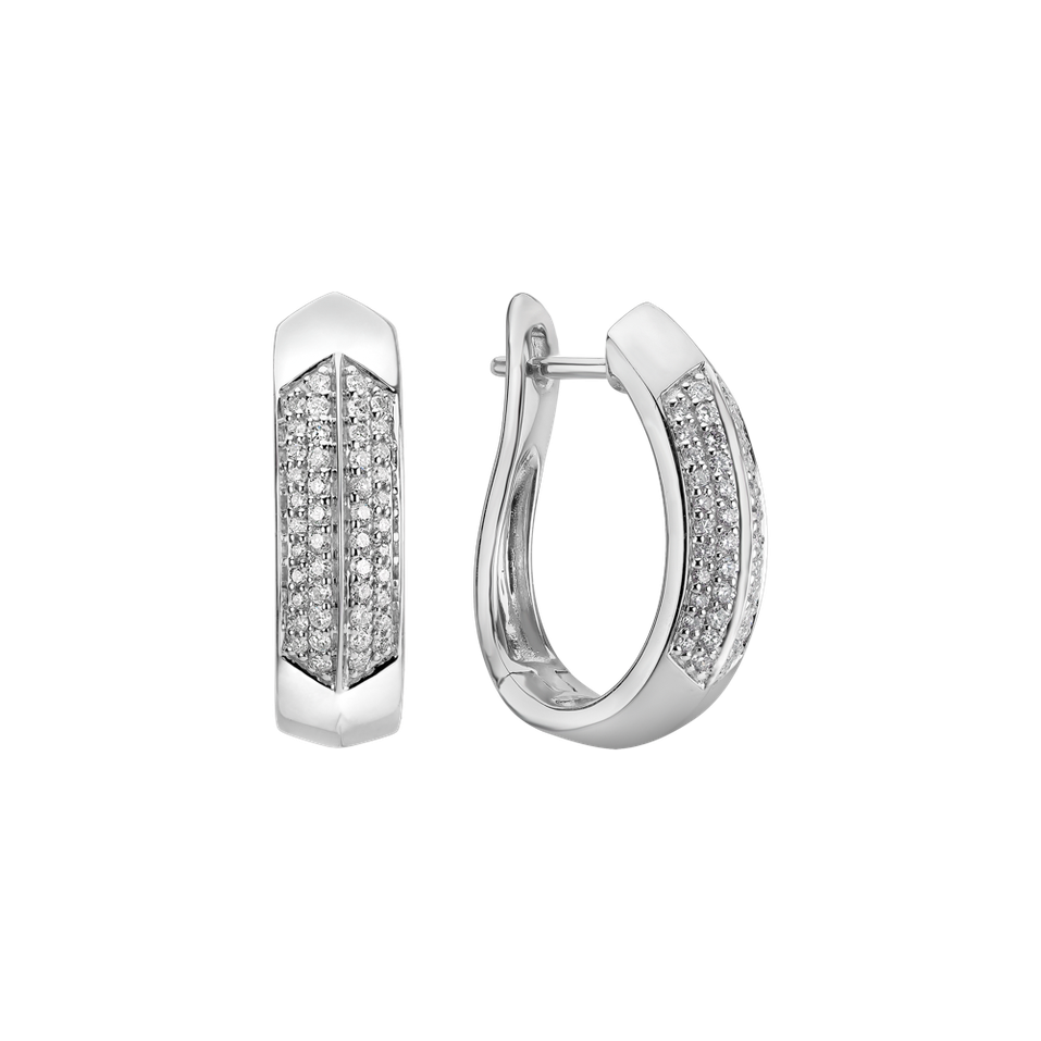 Náušnice s diamanty Space Lady