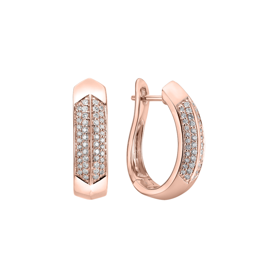 Náušnice s diamanty Space Lady