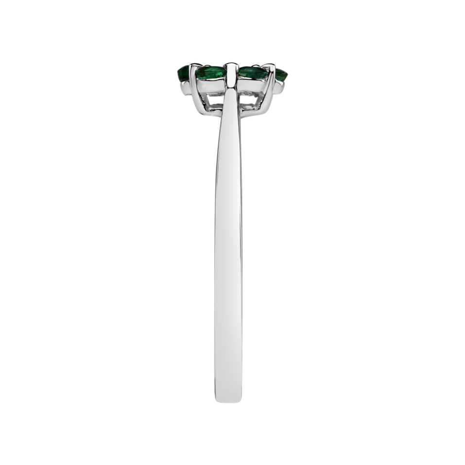 Prsten s diamantem a smaragdy Shiny Constellation