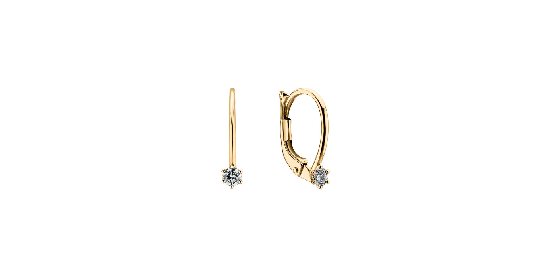 Náušnice s diamantem Everyday Glow