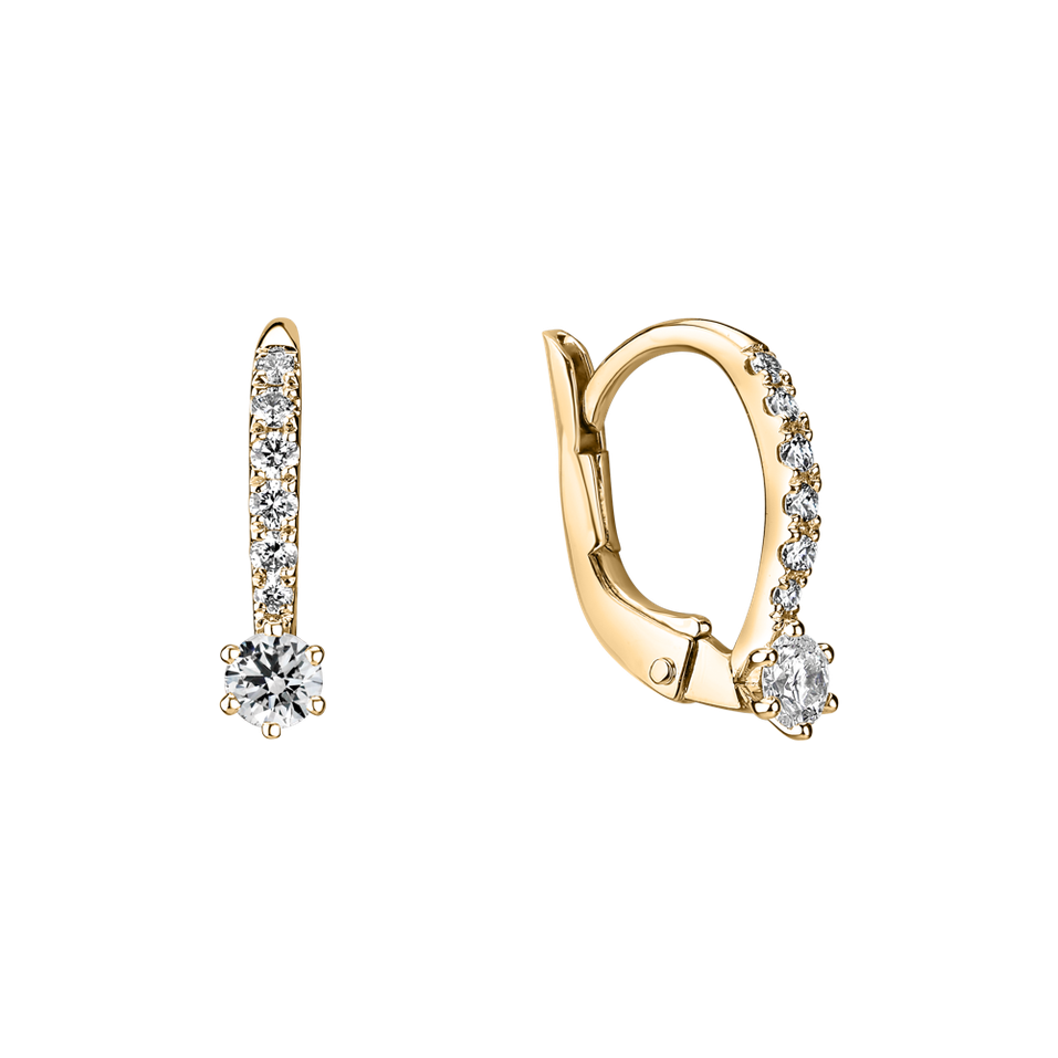 Náušnice s diamanty Sparkless