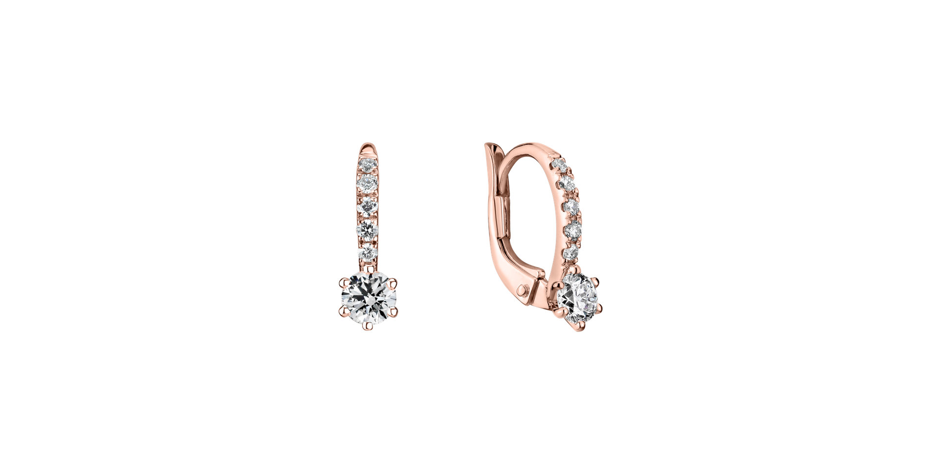 Náušnice s diamanty Sparkless