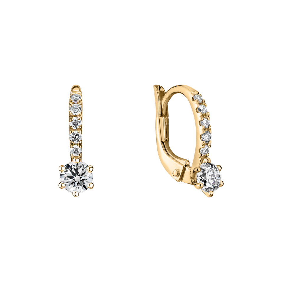 Náušnice s diamanty Sparkless