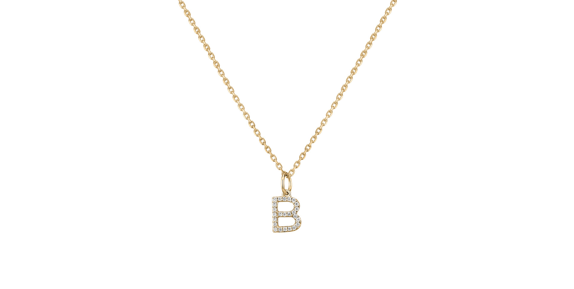 Přívěsek s diamanty Line Glitter  B