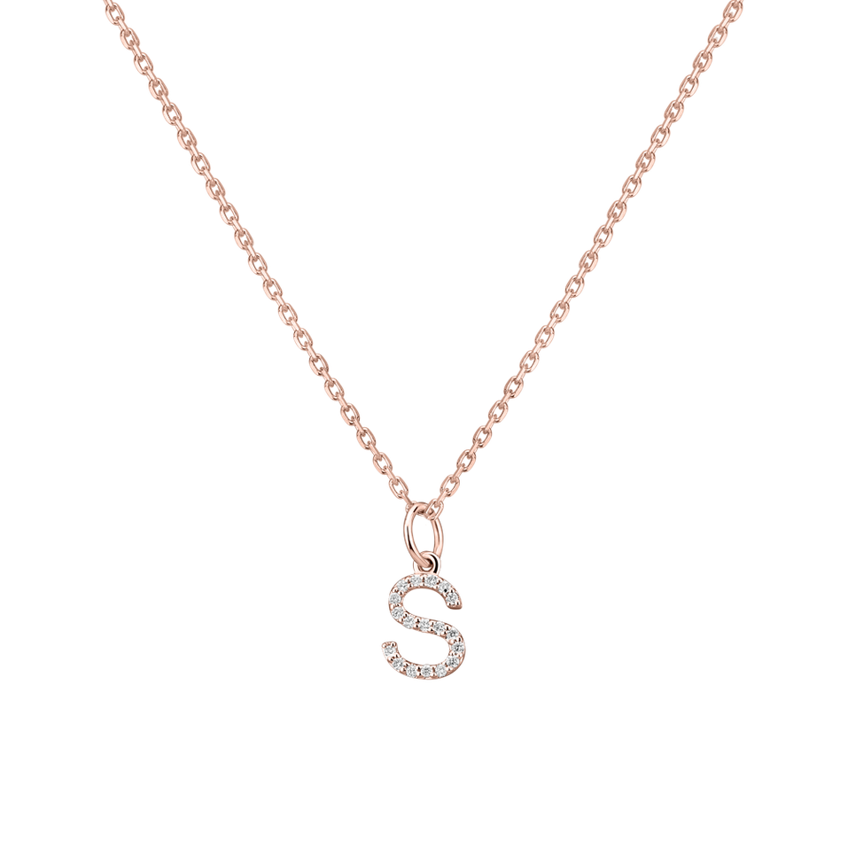 Přívěsek s diamanty Line Glitter  S