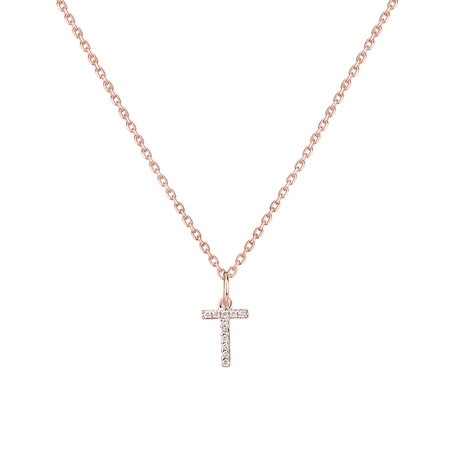 Přívěsek s diamanty Line Glitter  T