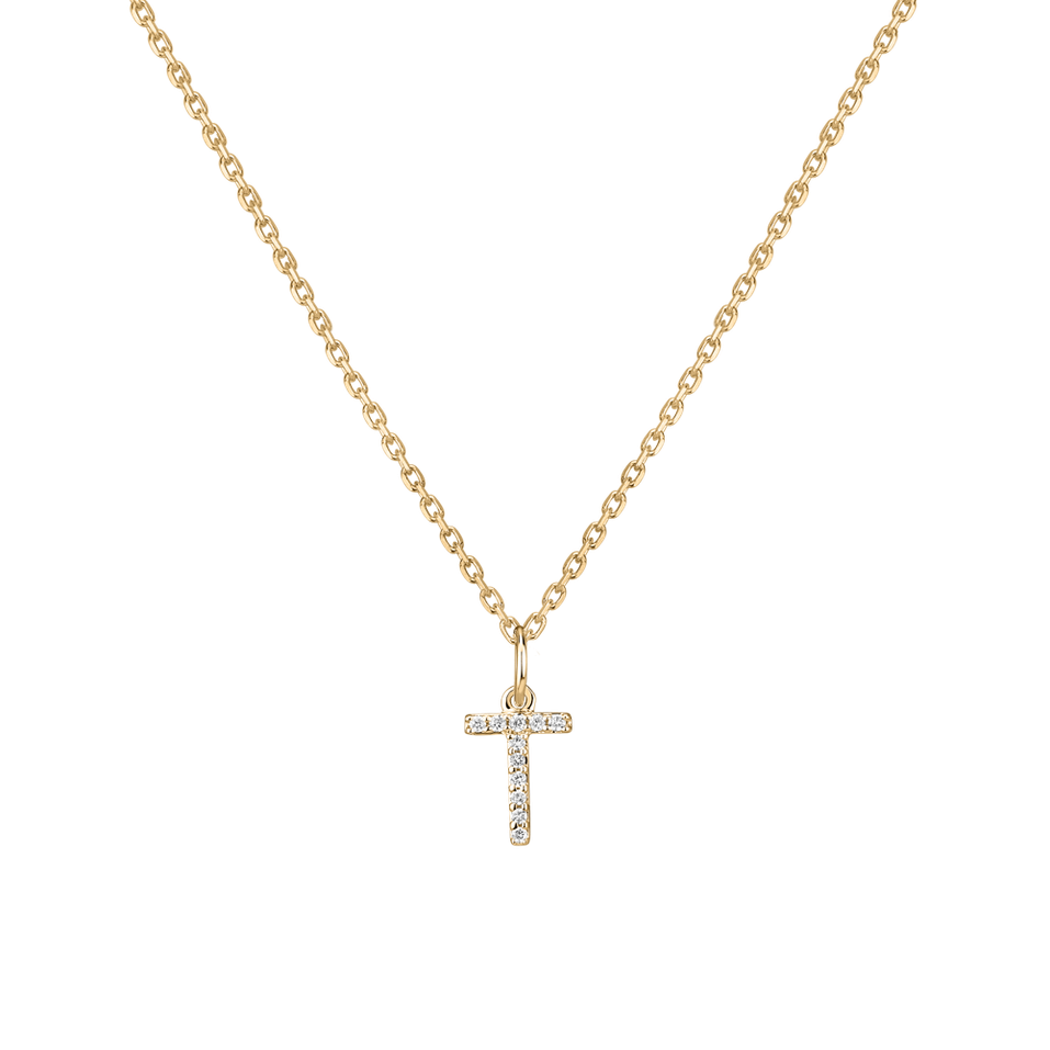 Přívěsek s diamanty Line Glitter  T