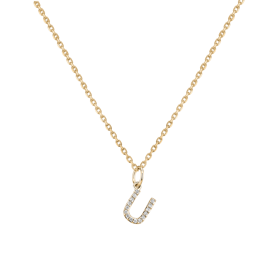 Přívěsek s diamanty Line Glitter  U