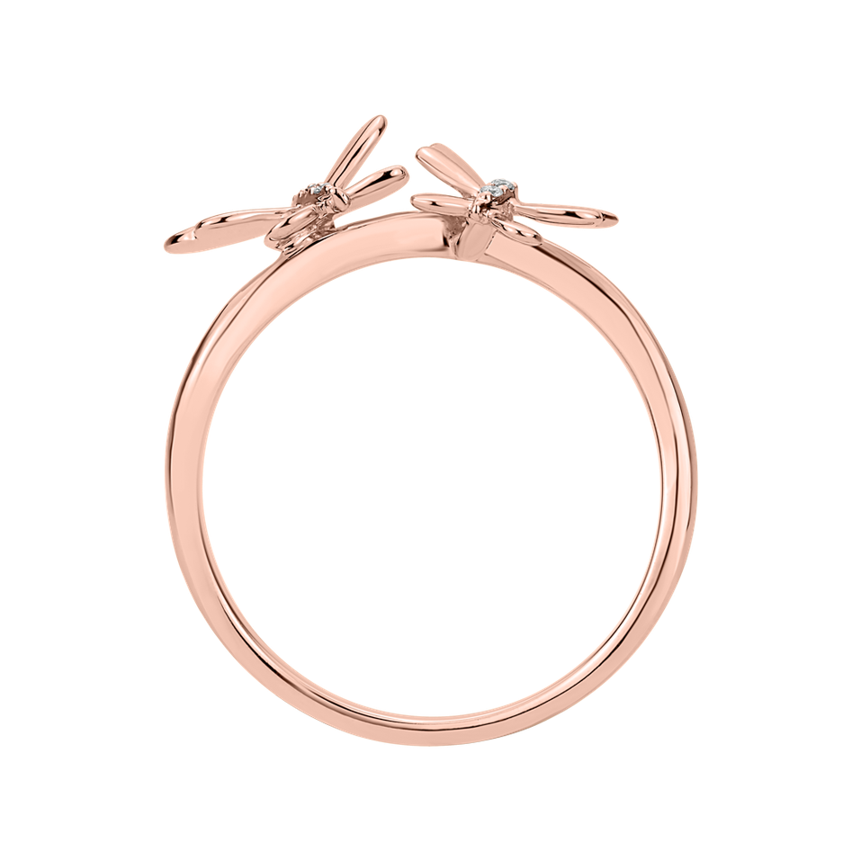 Prsten s diamanty Butterflies