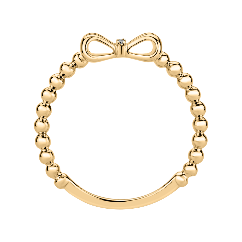 Prsten s diamanty Bow Knot
