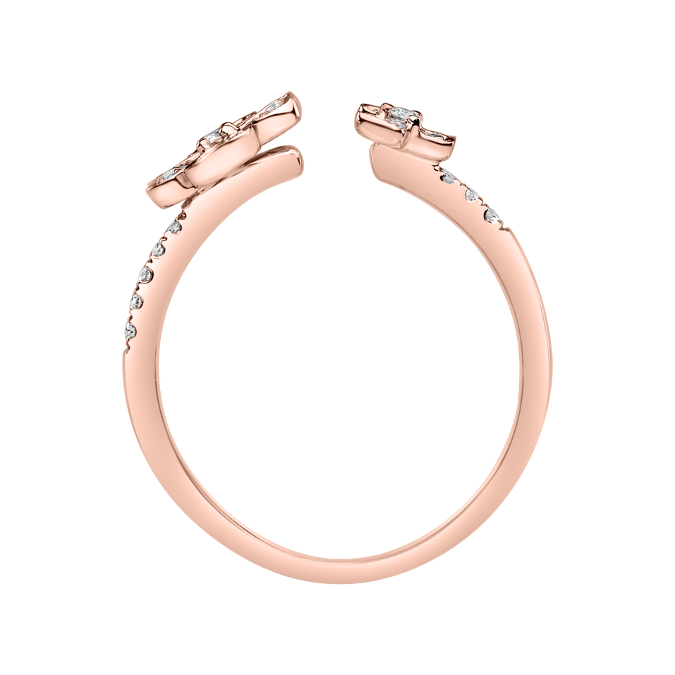 Prsten s diamanty Double Flowering