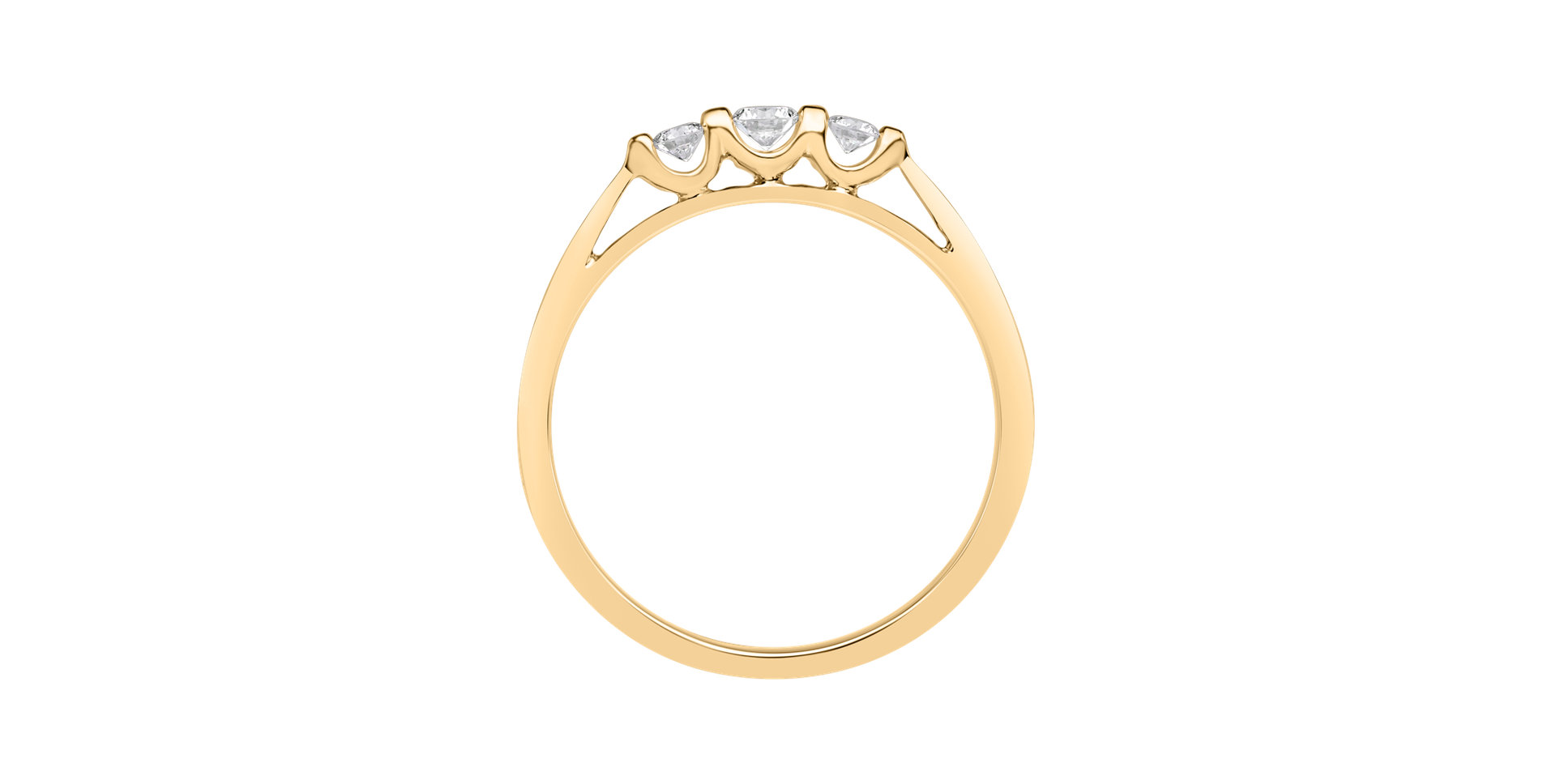 Prsten s diamanty Shards