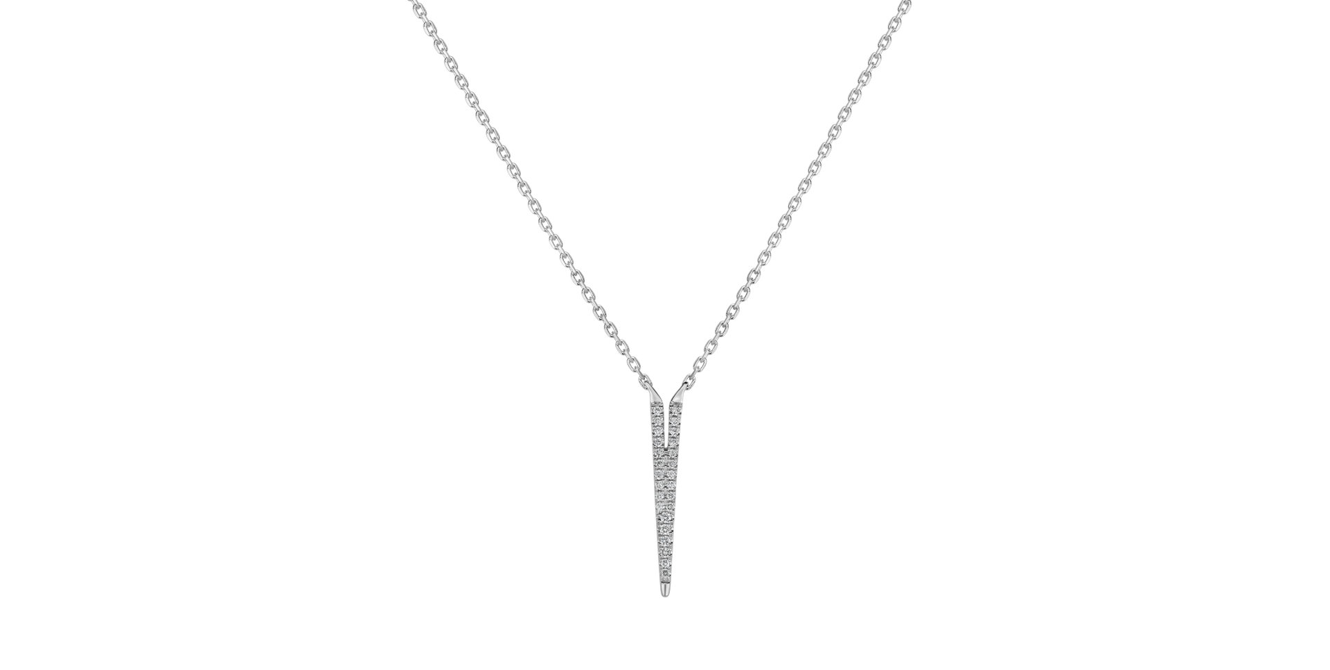 Náhrdelník s diamanty Broken Glamour