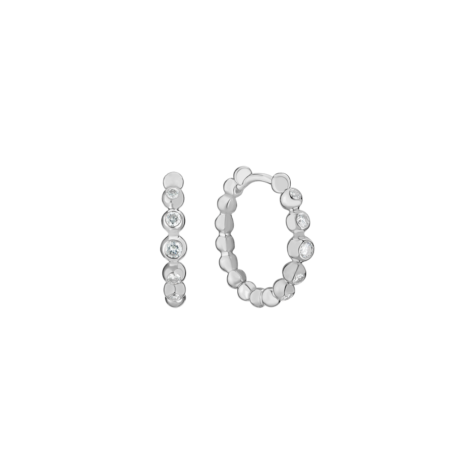 Náušnice s diamanty Shiny Dots