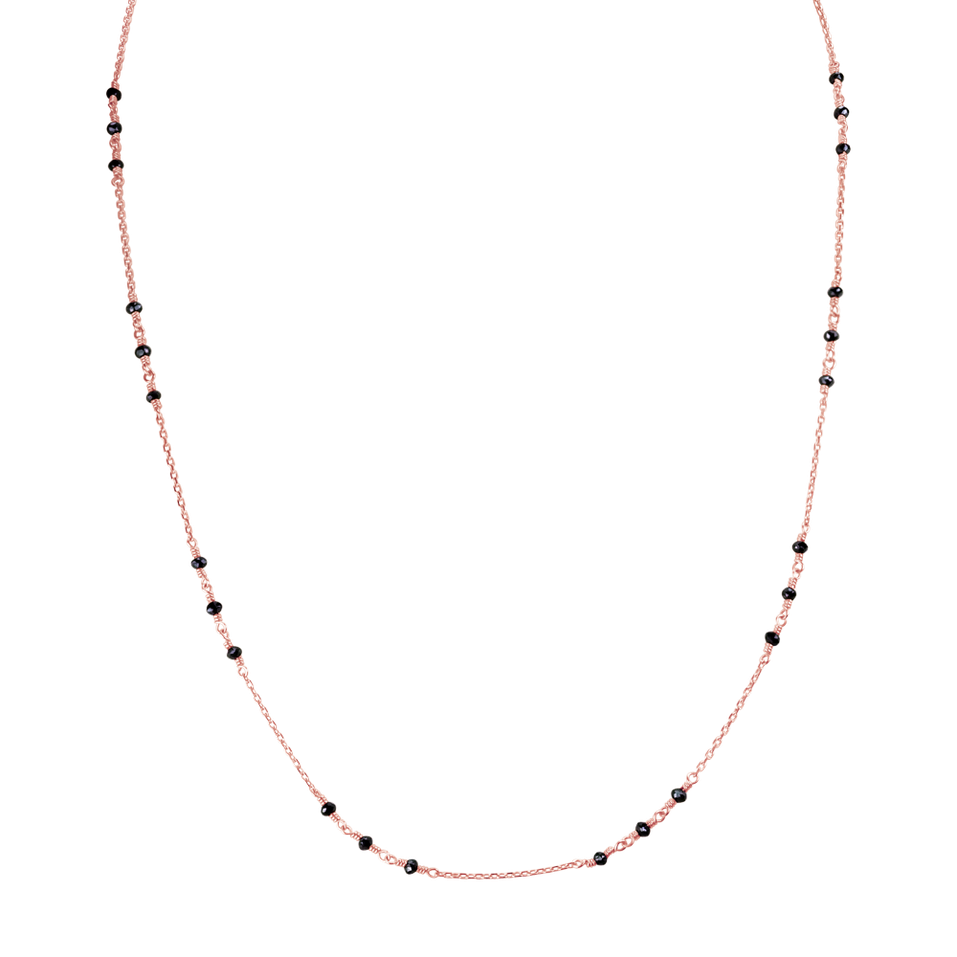 Náhrdelník s černými diamanty Deep Melody