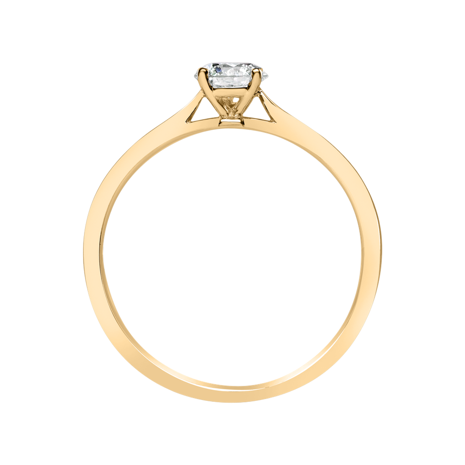 Prsten s diamantem Made with Love