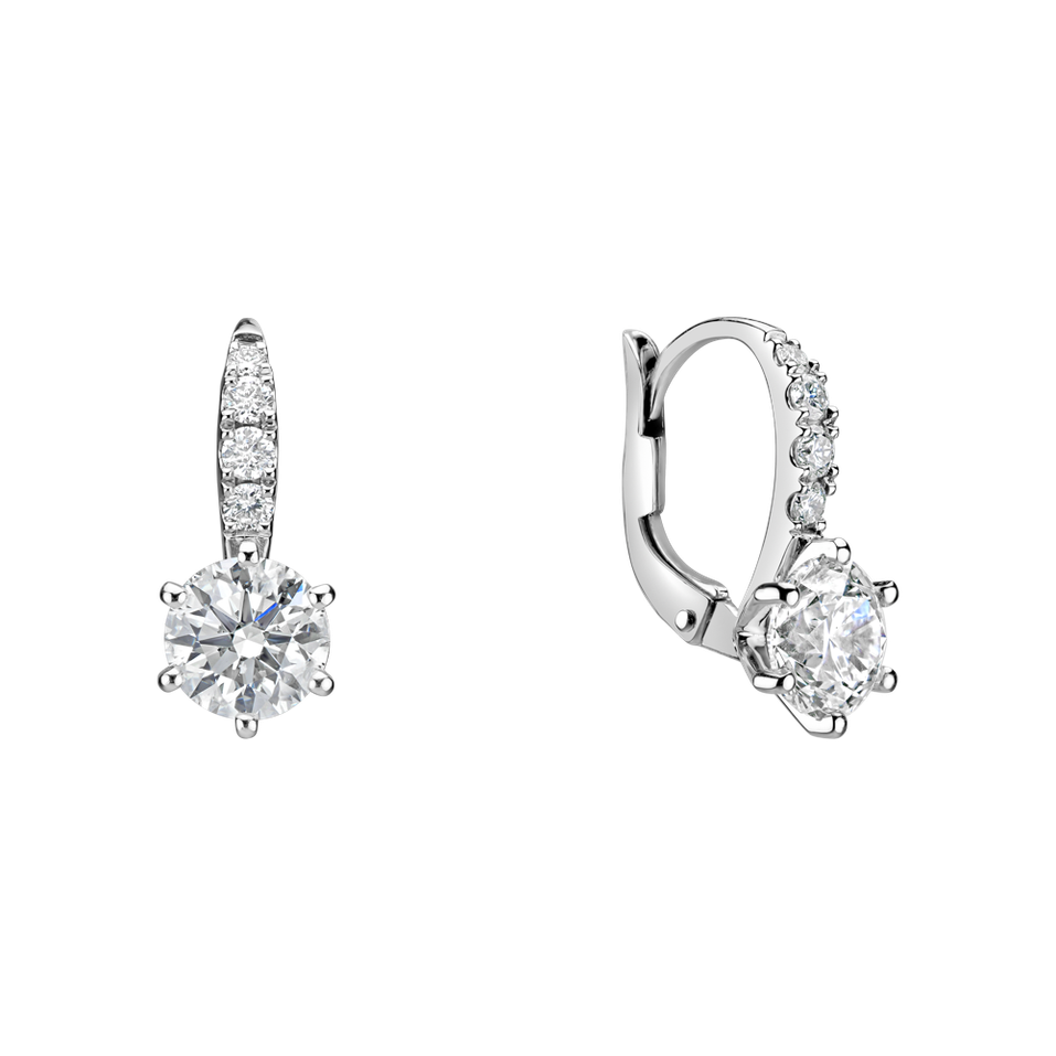 Náušnice s diamanty Sparkless