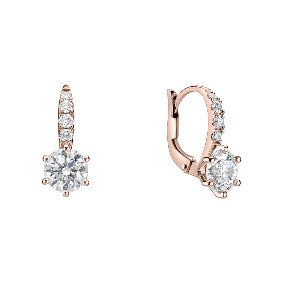 Náušnice s diamanty Sparkless