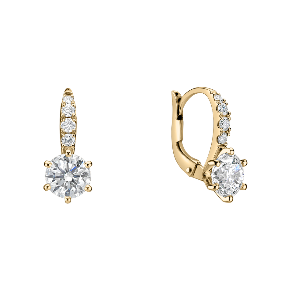 Náušnice s diamanty Sparkless