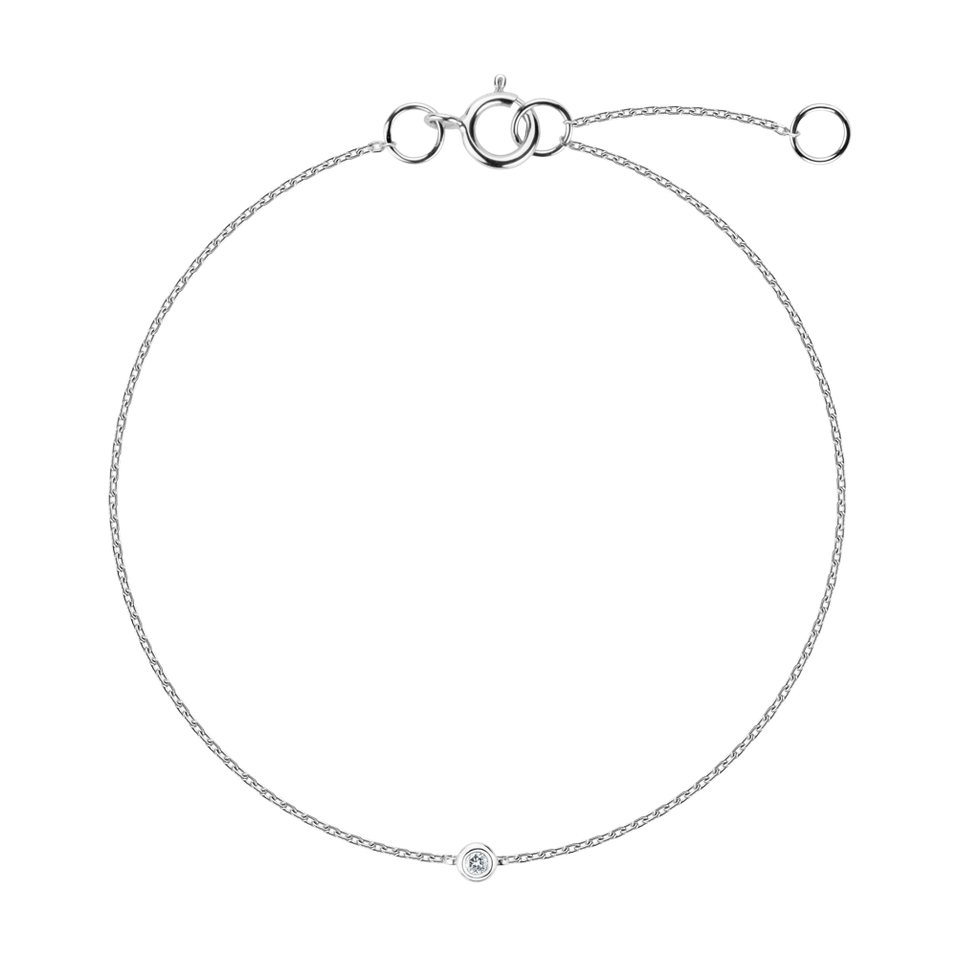 Náramek s diamantem Sparkling Dots