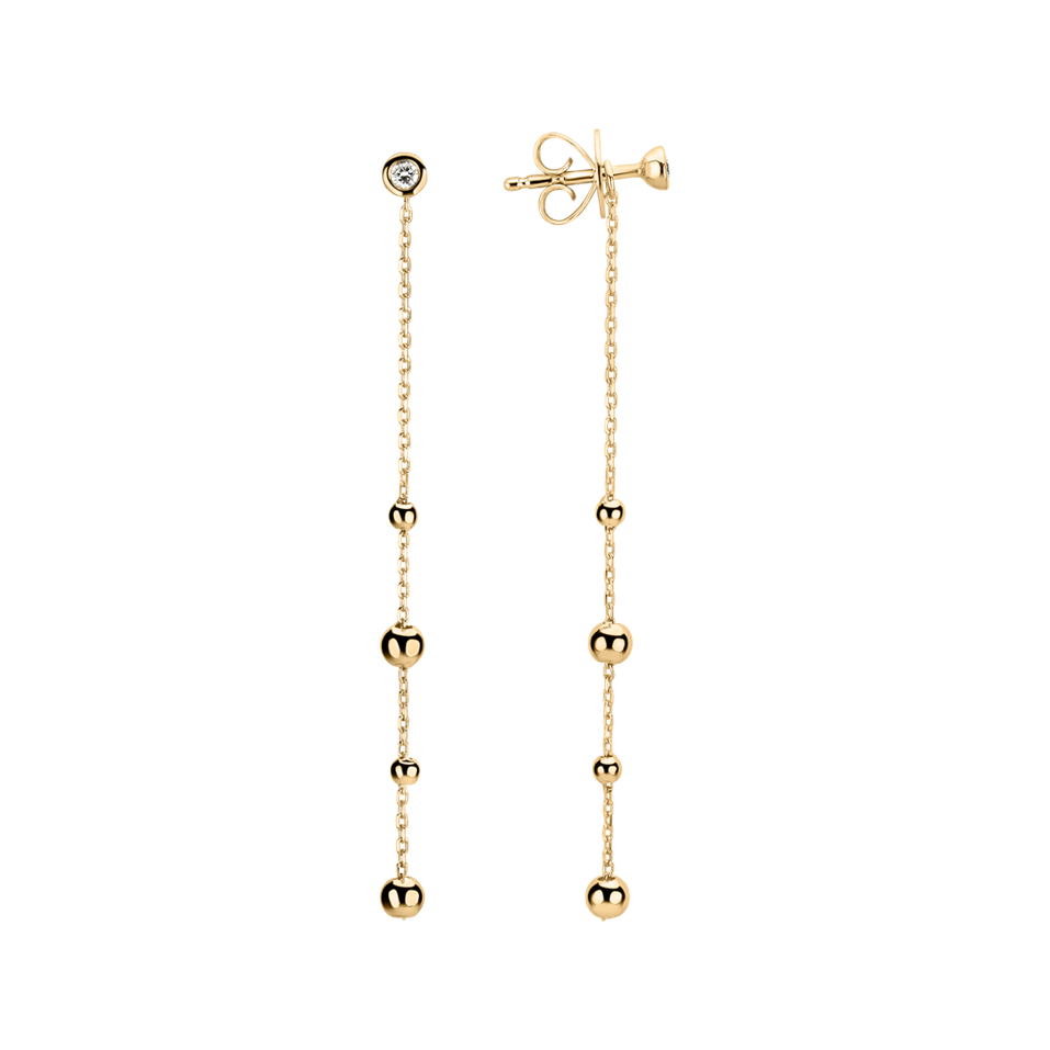 Náušnice s diamantem Drops Waterfall