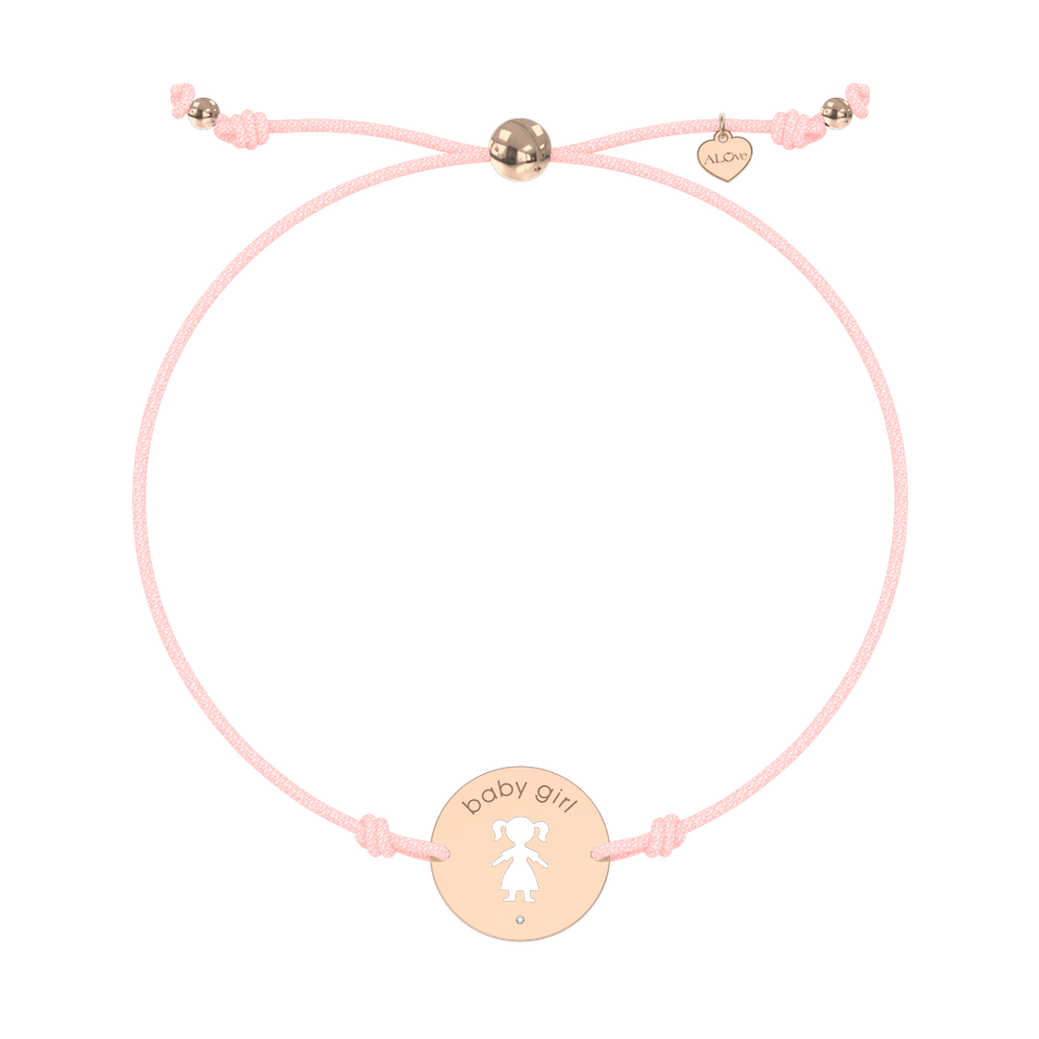 Náramek s diamantem Baby Girl