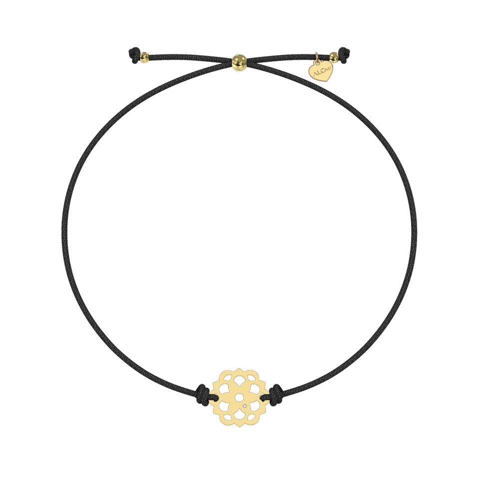 Diamantový náramek se šňůrkou Blossom