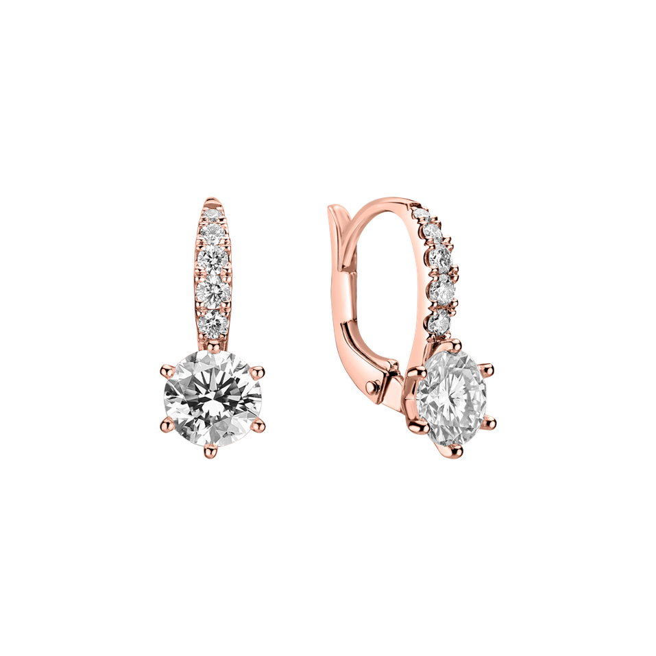 Náušnice s diamanty Sparkless