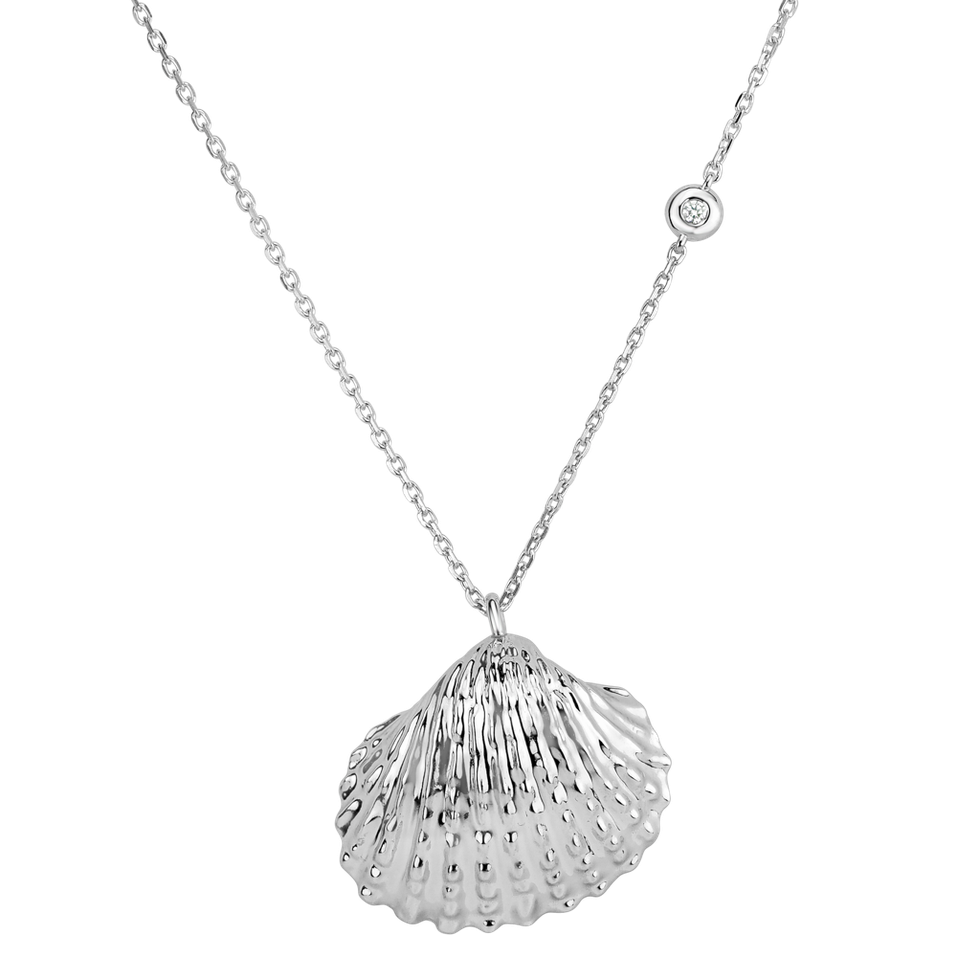 Náhrdelník s diamantem Luxury Clam