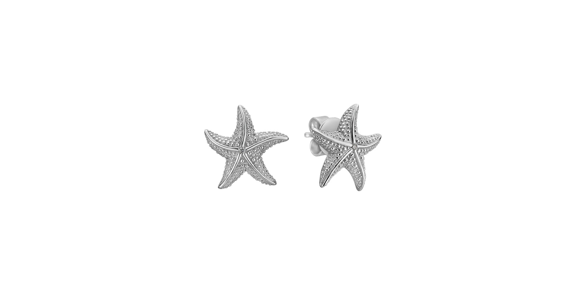 Náušnice s diamantem Glossy Starfish