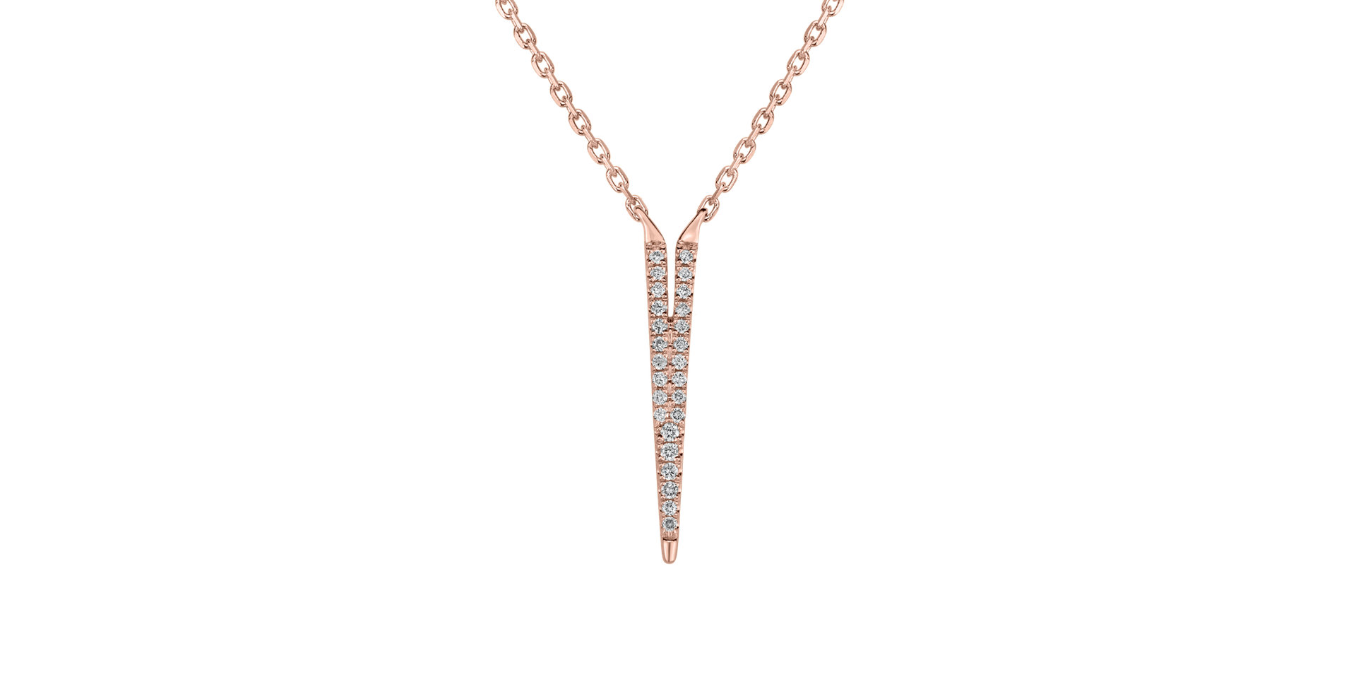 Náhrdelník s diamanty Broken Glamour