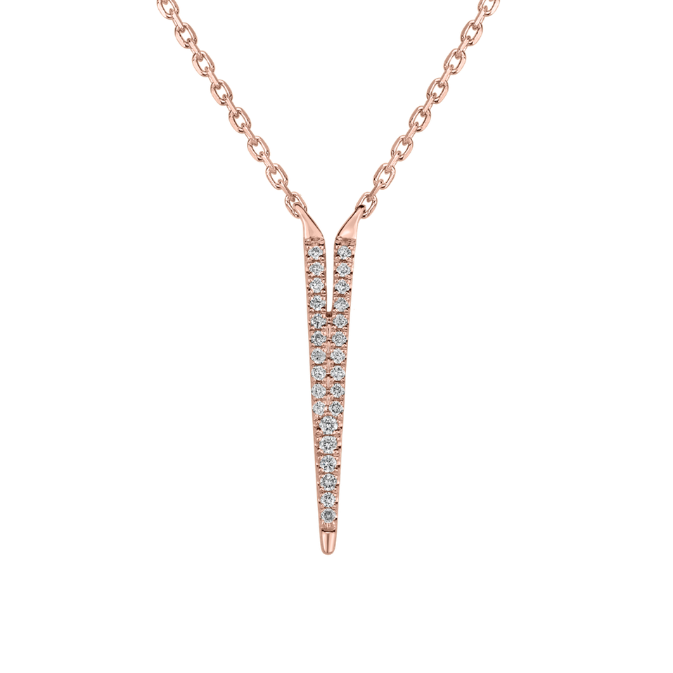 Náhrdelník s diamanty Broken Glamour