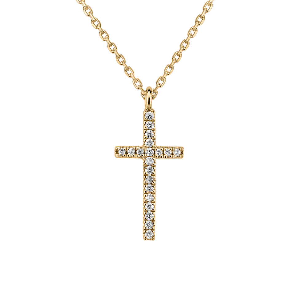 Náhrdelník s diamanty Shimmering Cross