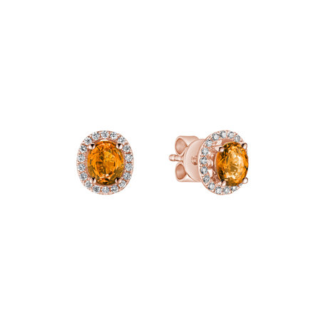 Náušnice se safírem a diamanty Imperial Sapphire