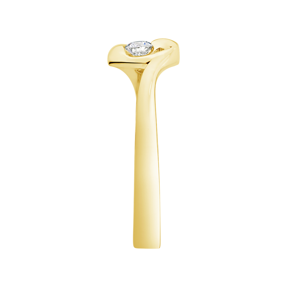 Prsten s diamantem Love Message