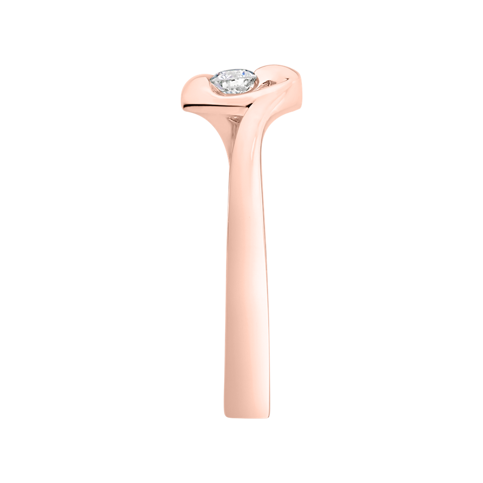 Prsten s diamantem Love Message