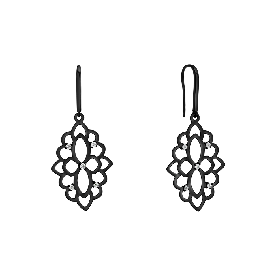 Náušnice s diamanty Folk Heritage