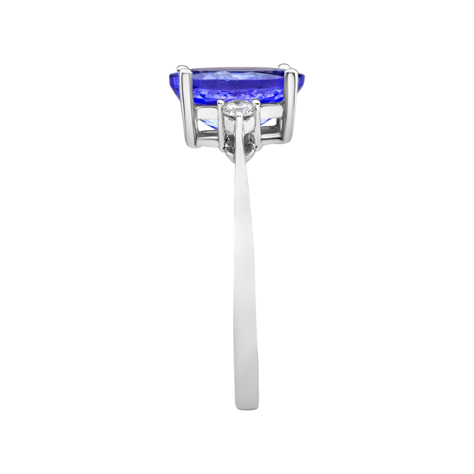 Prsten s diamanty a tanzanitem Villain of Midnight